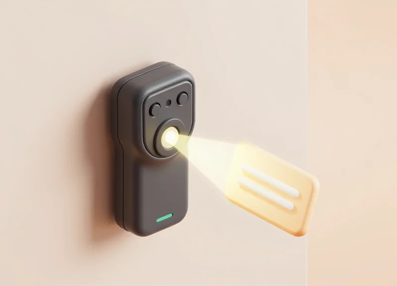 3D isometric model of a smart RFID reader sending a real-time alert signal