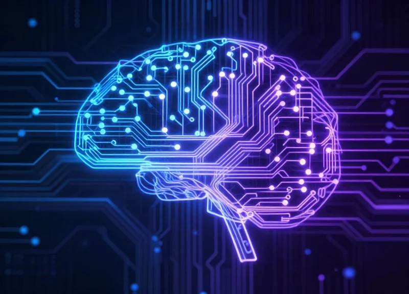 Conceptual image of AI-driven predictive maintenance for hardware ecosystems.