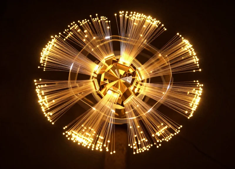 Abstract golden light trails and glowing nodes representing absolute data precision and luxury branding.