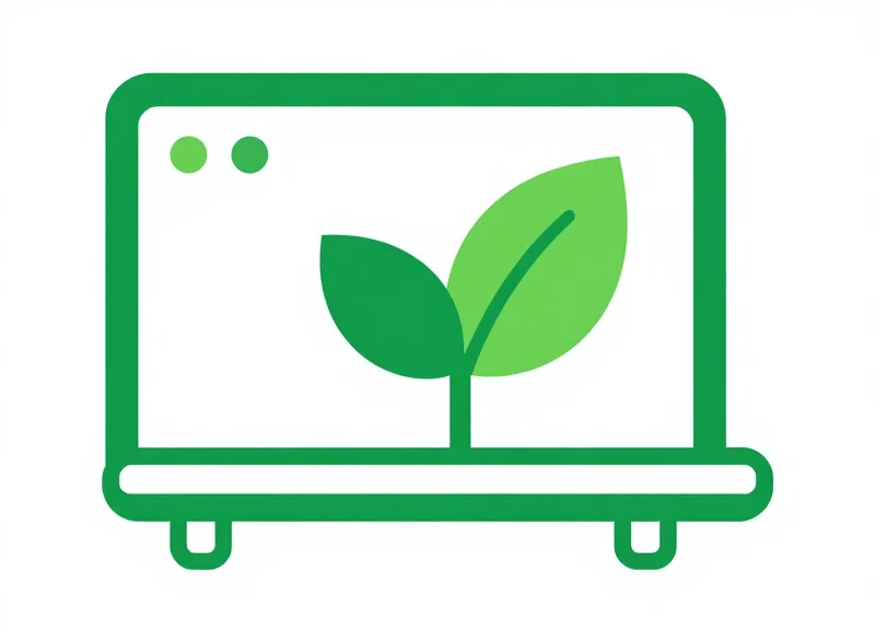 A flat vector illustration representing the eco-friendly impact of digital shelf labels.