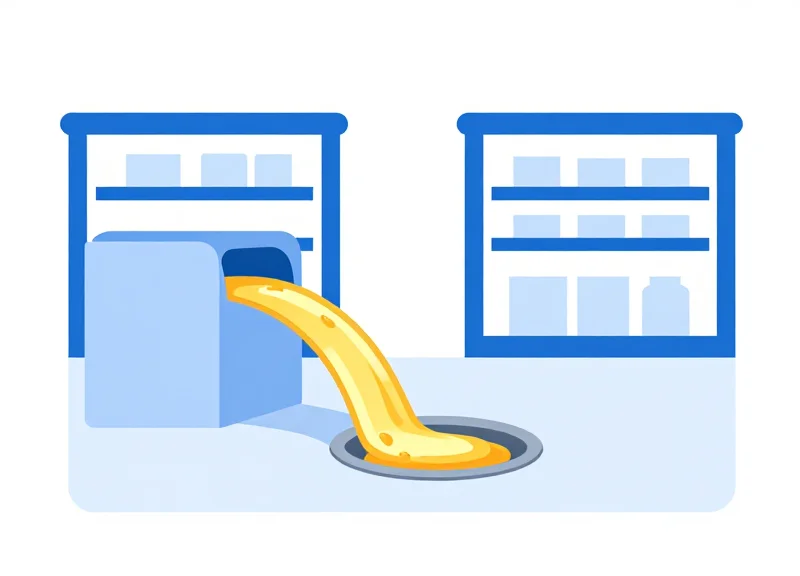 Conceptual illustration showing financial loss in a retail environment
