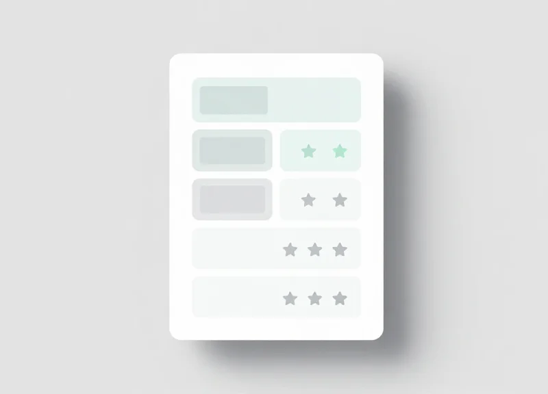 Abstract UI layout for a small-scale electronic shelf label screen with e-ink aesthetic.