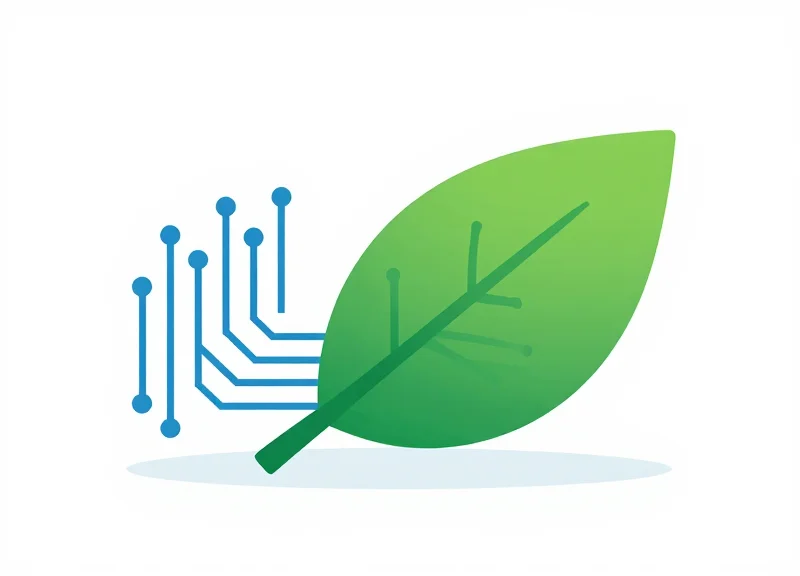 Abstract illustration representing the transition from paper waste to sustainable digital retail technology.