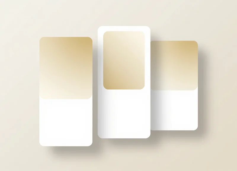 An abstract visual representation of a jewelry brand's digital label template design.