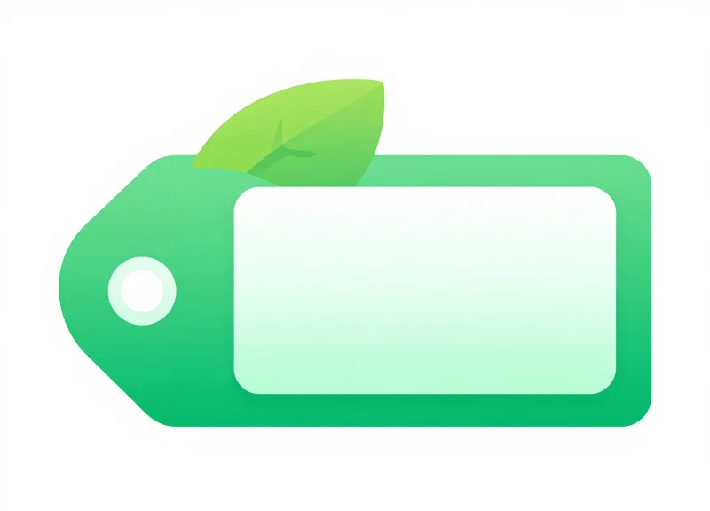 Conceptual illustration representing the environmental benefits of paperless digital pricing.