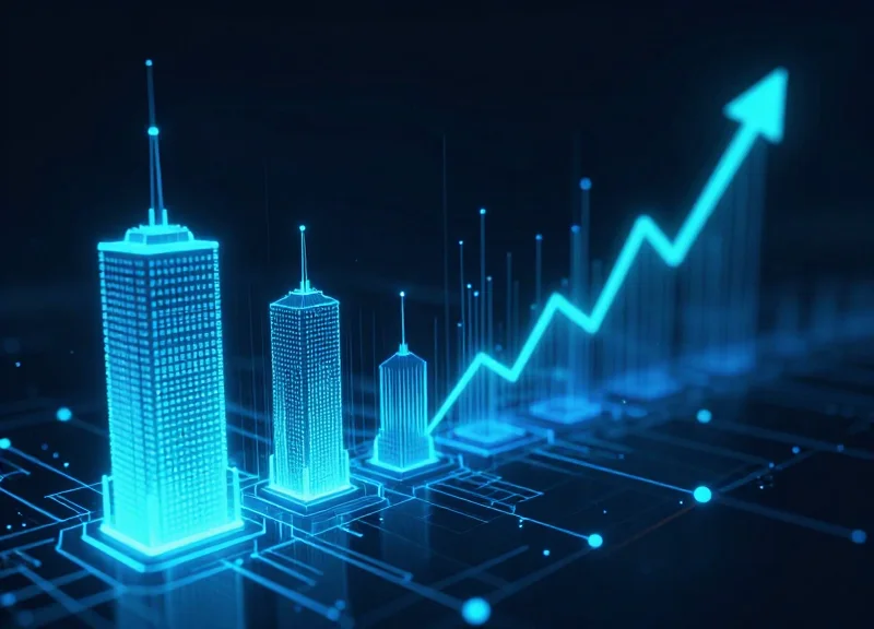 Abstract visualization of technology evolving from thick components to ultra-thin glowing data streams.