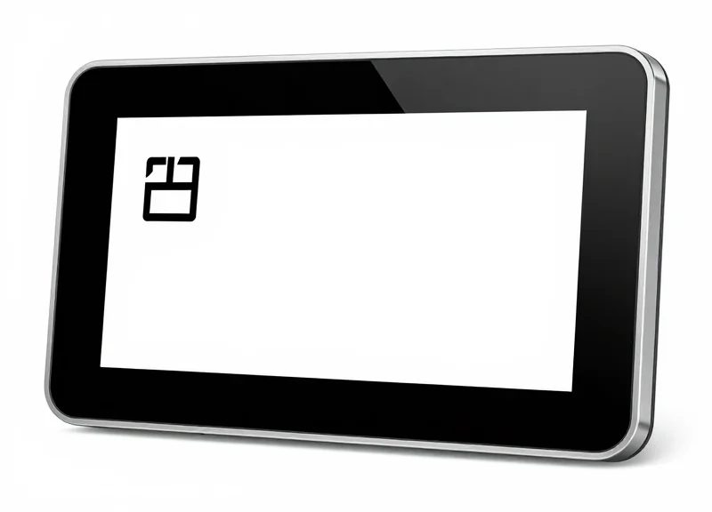 Close-up of a high-contrast electronic shelf label showing sharp display quality.